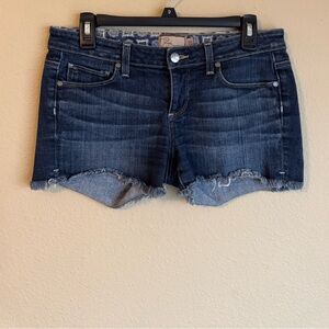PAIGE Dark Blue silver lake shorts